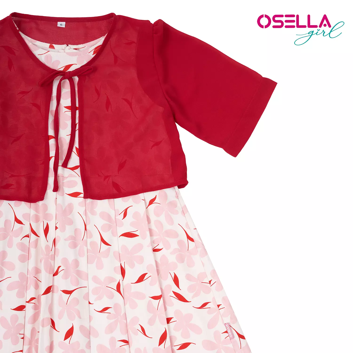 [NEW] Osella Floral Mini Dress With Chiffon Cardigan 2356520113 | Dress Anak Perempuan