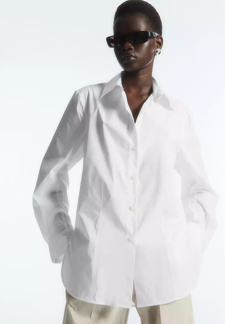 COS Oversized Cotton-Blend Shirt 2024, Buy COS Online