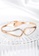 CELOVIS gold CELOVIS - Marion Roman Numeral Frame with Zirconia Bangle in Rose Gold 07A2DAC373D6FFGS_4