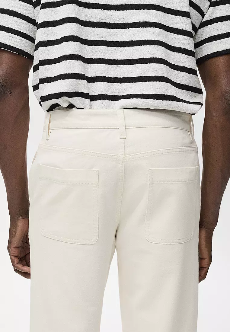 Regular-Fit Jeans Made From A Cotton-Linen Blend