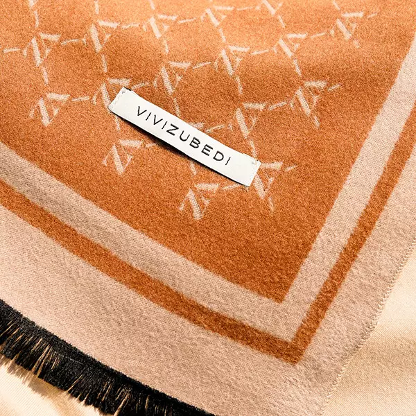 VZ Monogram Long Shawl