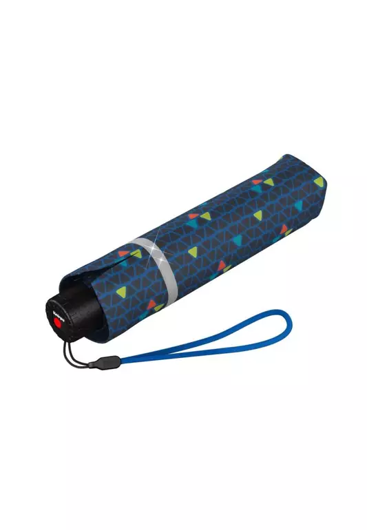 Knirps Rookie Manual Reflective Umbrella - Triple Blue