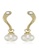 estele gold Estele Gold Plated Curve Pearl Drop Earrings with Crystals for Women 78F6EAC120EFF1GS_1