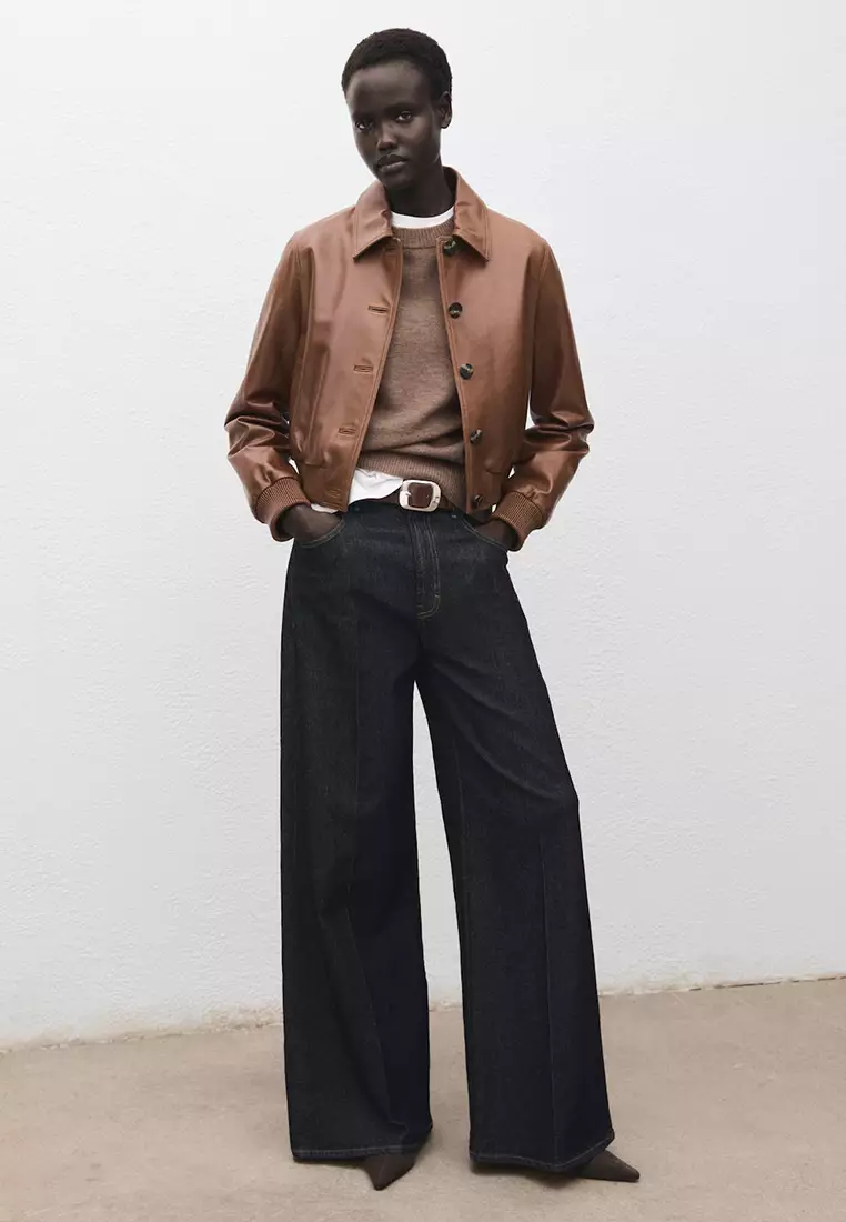 Oversized Sweater With Ribbed Trim