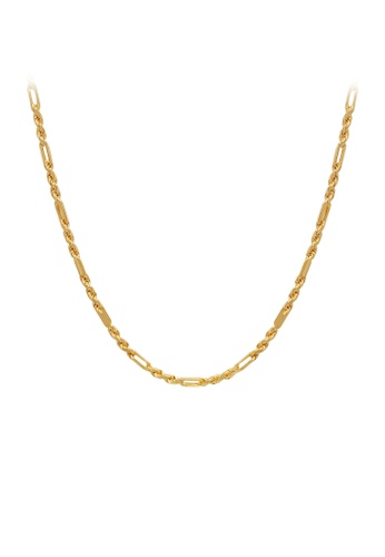 TOMEI gold TOMEI Men's Twisted Cable Chain, Yellow Gold 916 (9N-TZQC20-30) (34.71G) 45BC4ACCA4430FGS_1