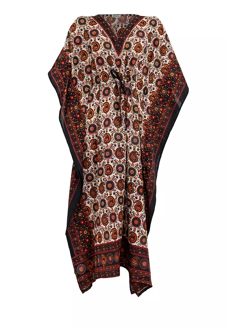 Victoria Vneck Kaftan Dress