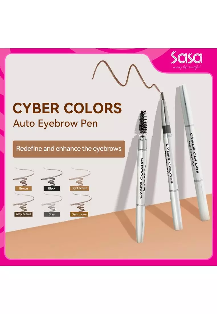Cyber Colors  AUTO EYEBROW PEN #02 Gray