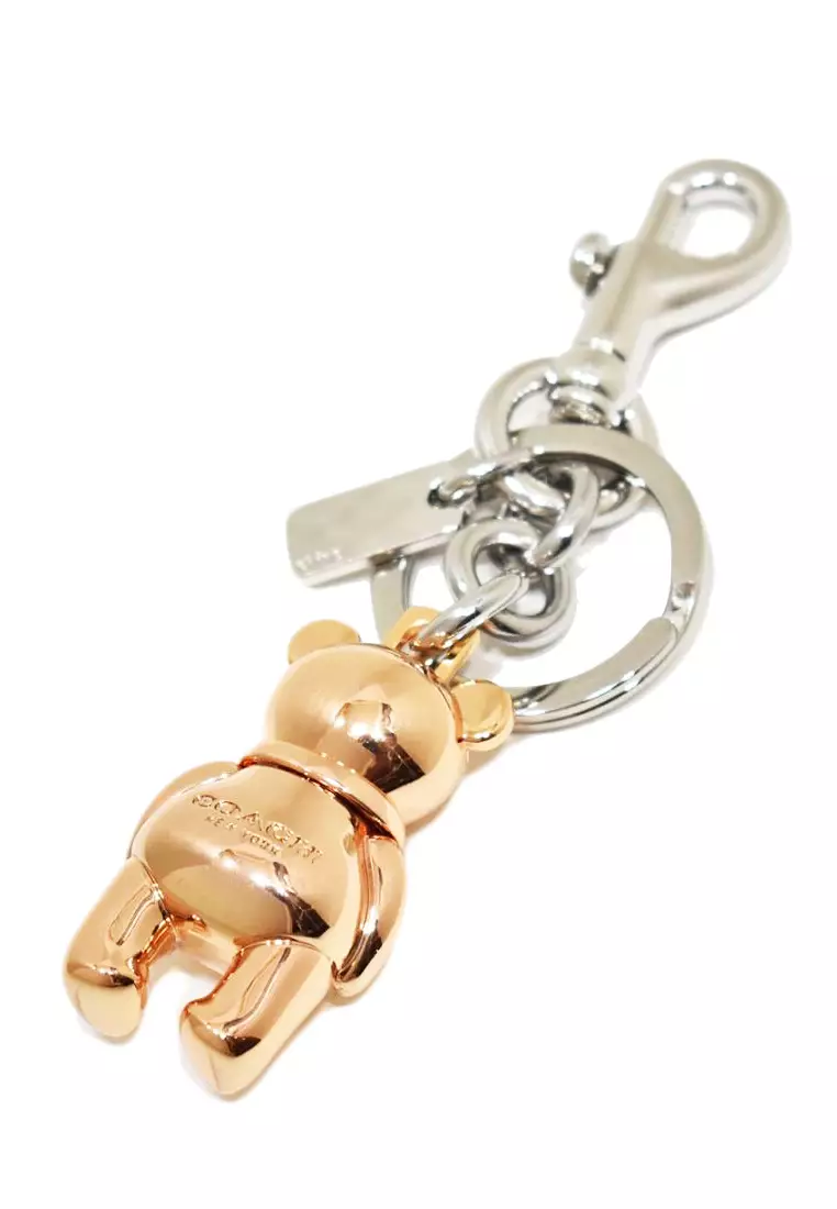 Coach 3D Bear Bag Charm Key Ring Keychain