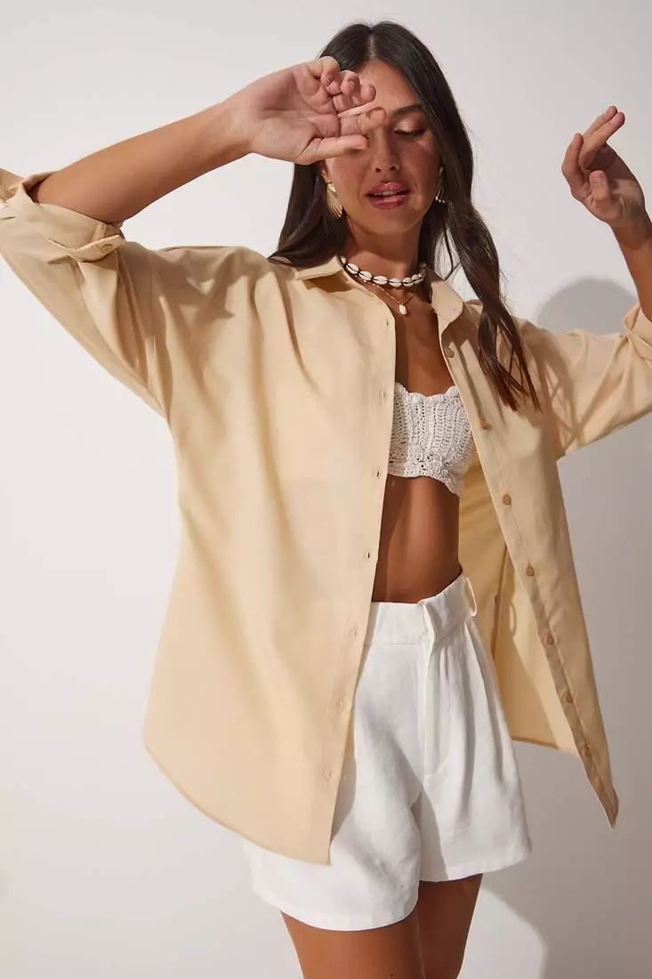 Oversize Long Basic Shirt