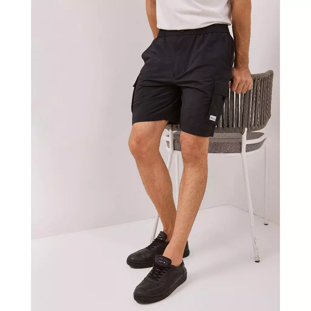 AMK Celana Pendek Cargo Pria PT Neo Black