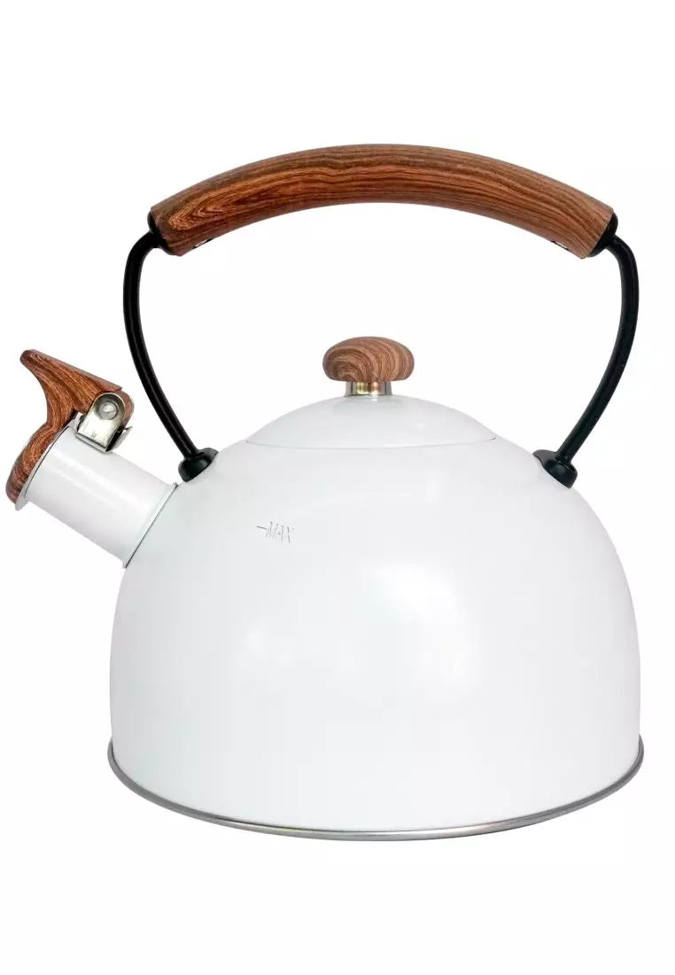 Buy Slique Premium Whistling Kettle 2.5l White Stainless Steel Zen