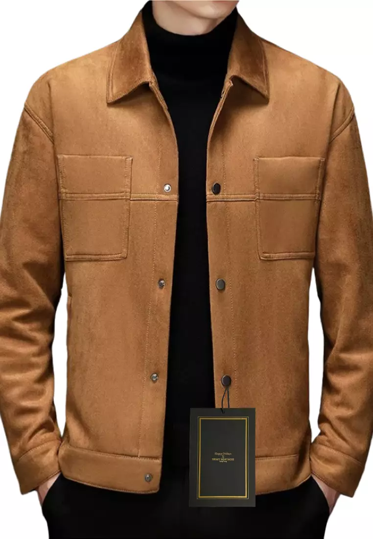 Suede on sale fabric jacket