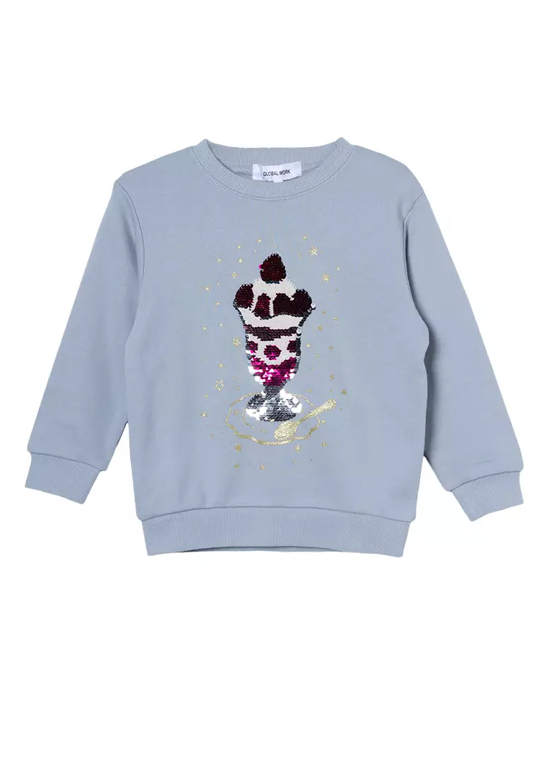 \u3010KIDS\u3011Graphic Print Sweatshirt