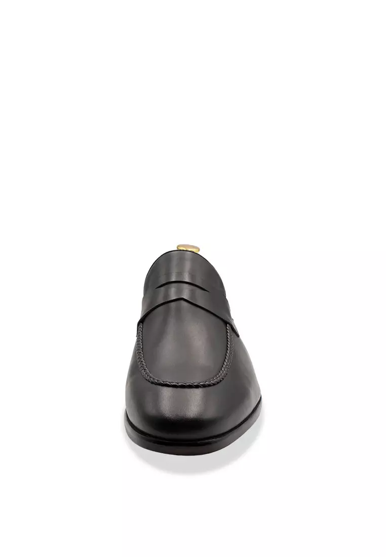 Arrecifes Blake Stitch Black Loafer