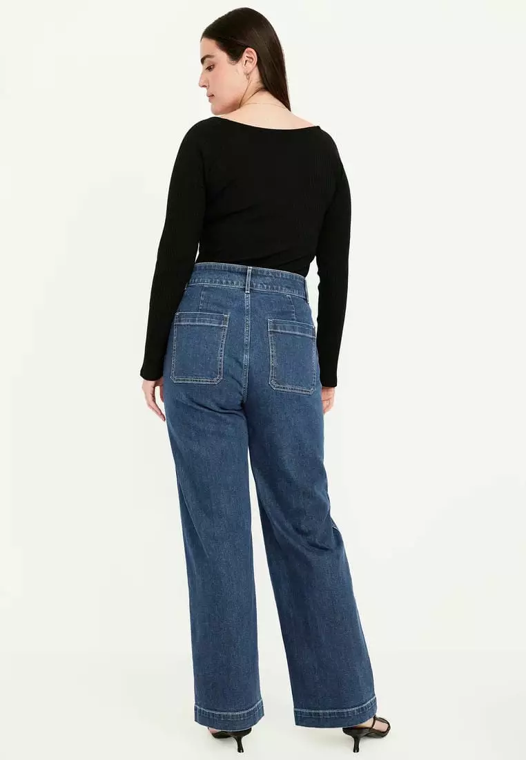 Buy Old Navy Extra High-Waisted Sky-Hi Mariner Wide-Leg Jeans 2025
