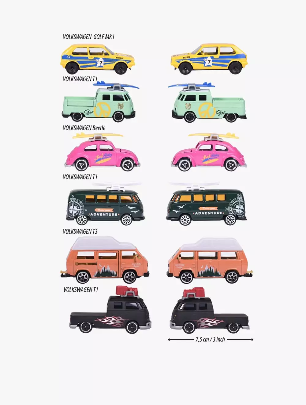 Majorette VW T1 ADVENTURE W/ CANOE - MAJ120243A370