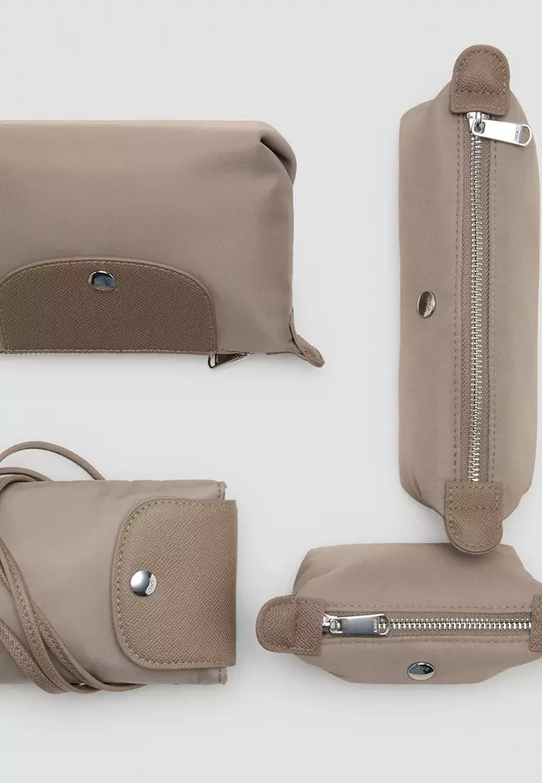 Medium Combined Nylon Toiletry Bag