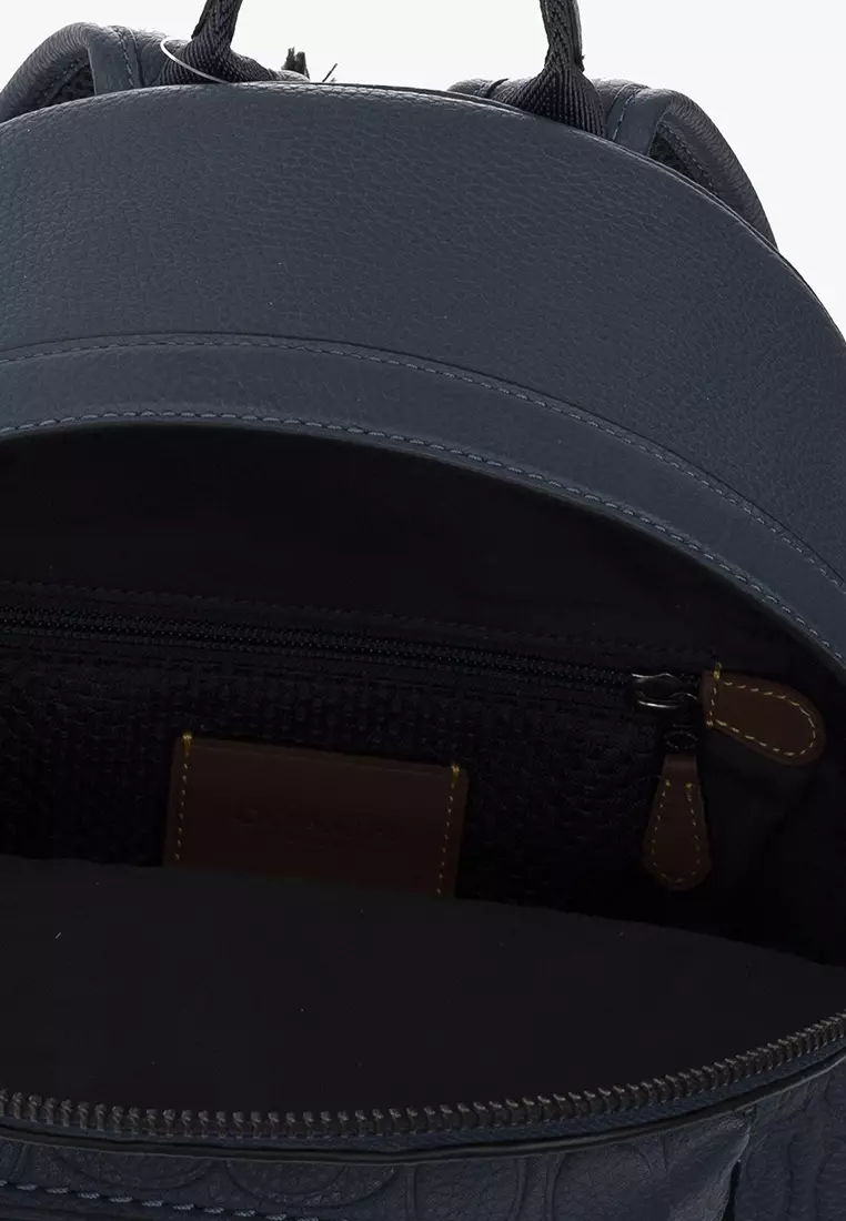 Charter Backpack 24 In Signature Leather Denim CH762