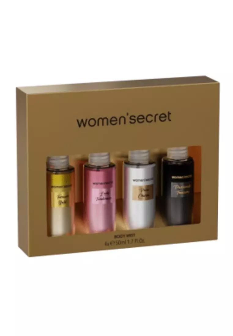 Buy Women'Secret WOMEN SECRET BODY MIST COFFRET METALIC 4X50ML (YW138)  Online
