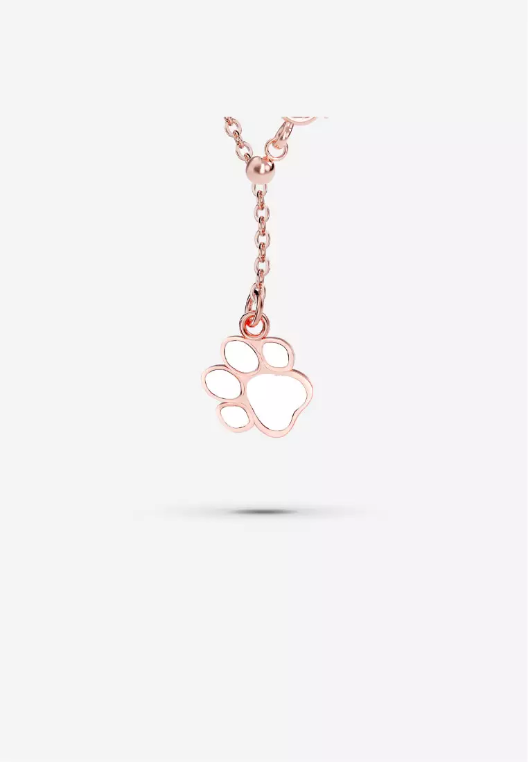 Vinstella Luvis Bear – Mother Of Pearl with Quartz Diamond (Rose Gold)