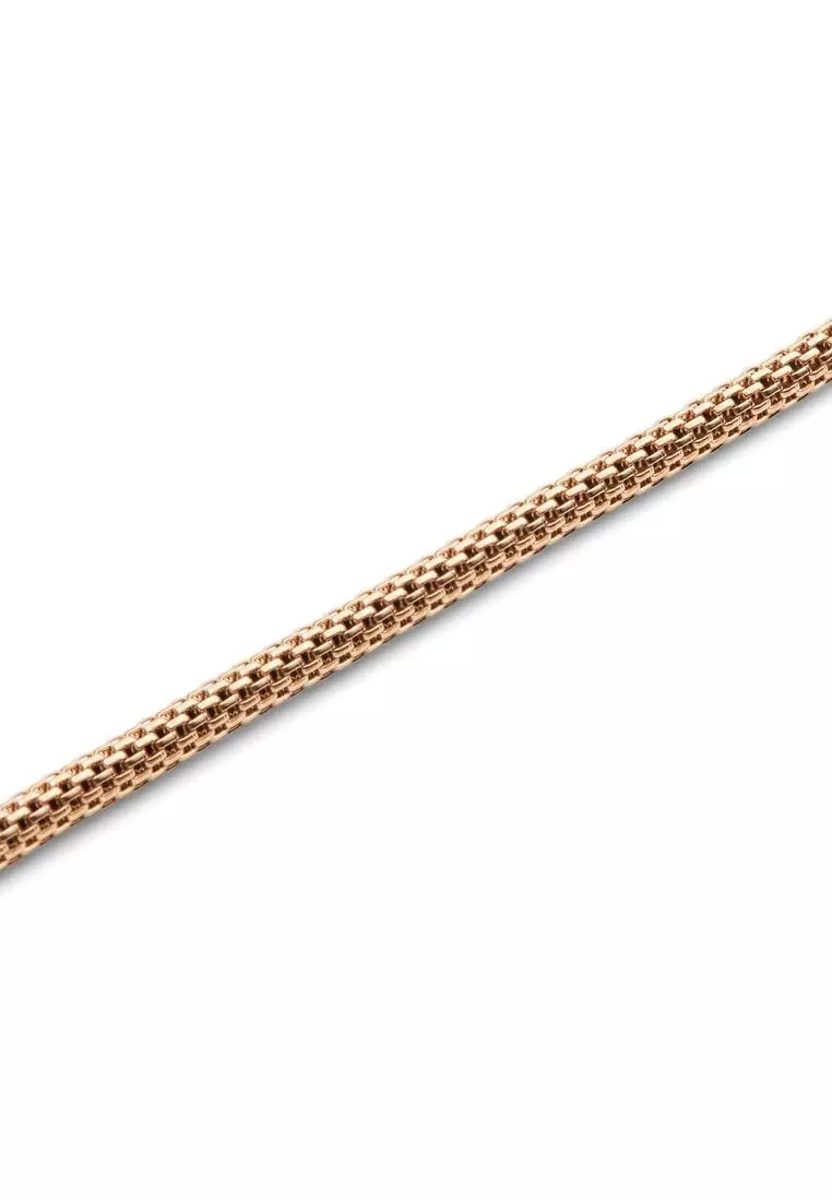 Tide Mesh Necklace Rose Gold 2.8  - Unisex Necklace for women and men stainless steel Necklace DW Official Authentic Original 項鍊 不鏽鋼項鍊 DW 官方正品原裝