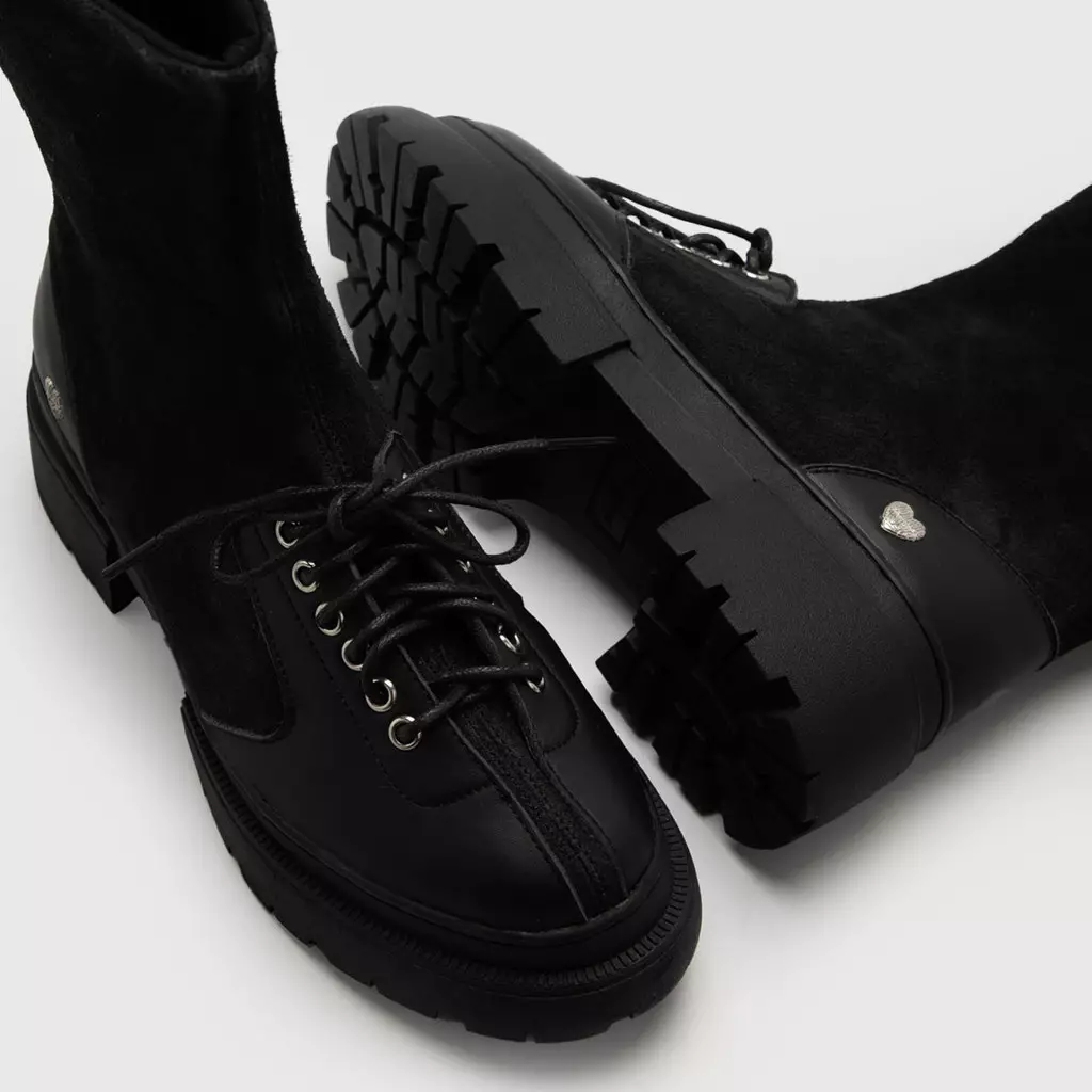 Adorable Projects - Picha Boots Genuine Leather Black - Sepatu Wanita