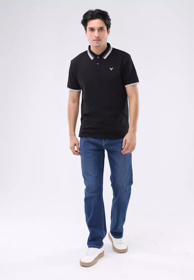 Collared Waffle Tee Short Sleeves