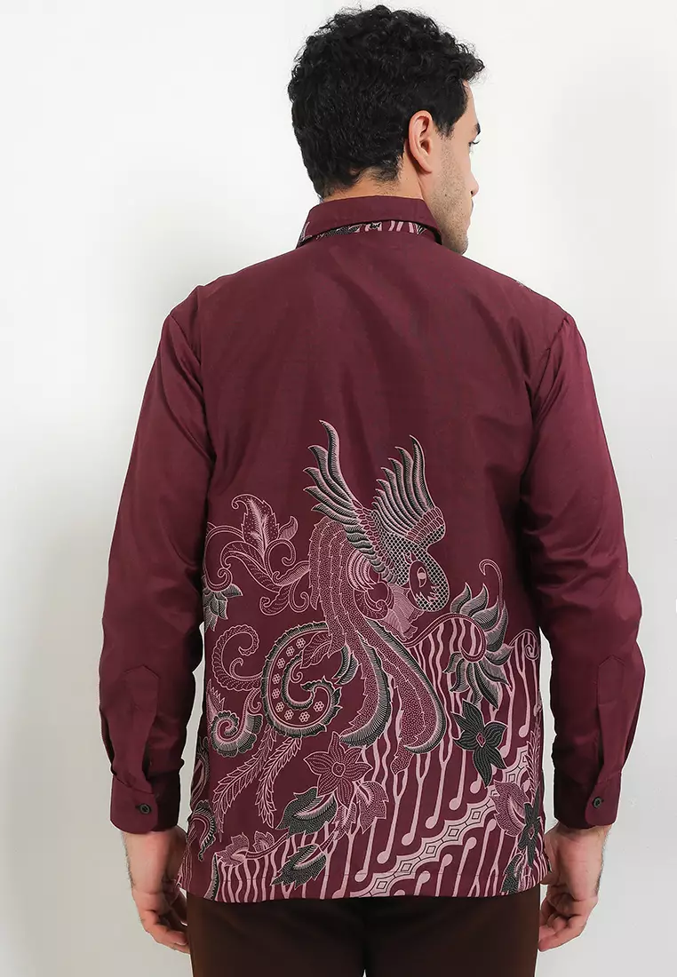 Adinata Kemeja Batik Exclusive Premium Pria Casual Modern Lengan Panjang