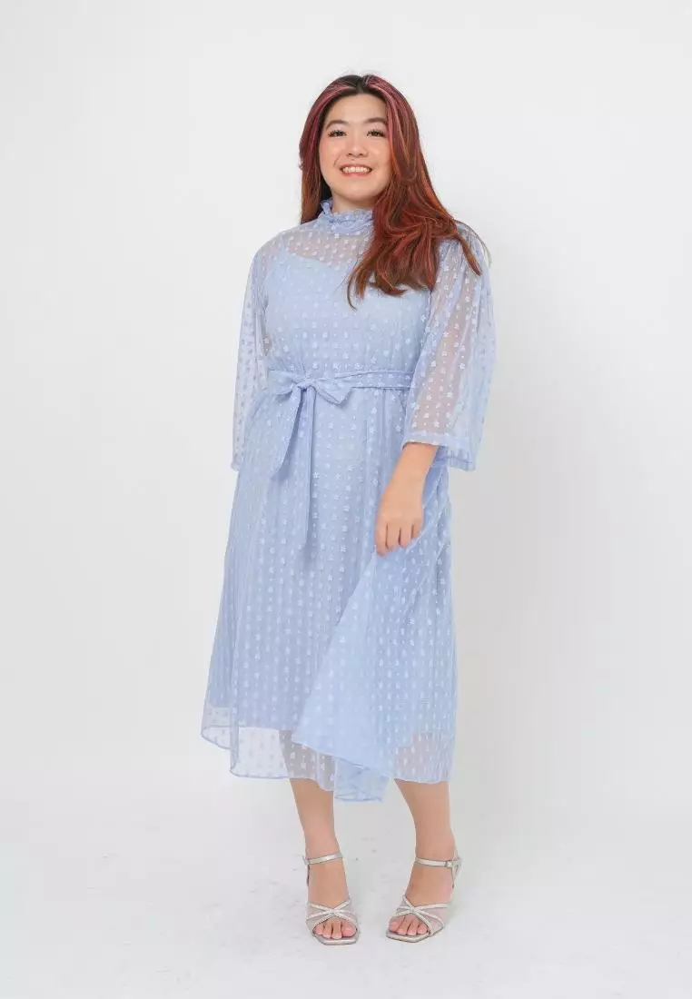 Plus Size Party Dress Holly Light Blue