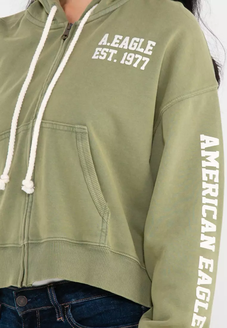 Ae colorblock hotsell half zip hoodie