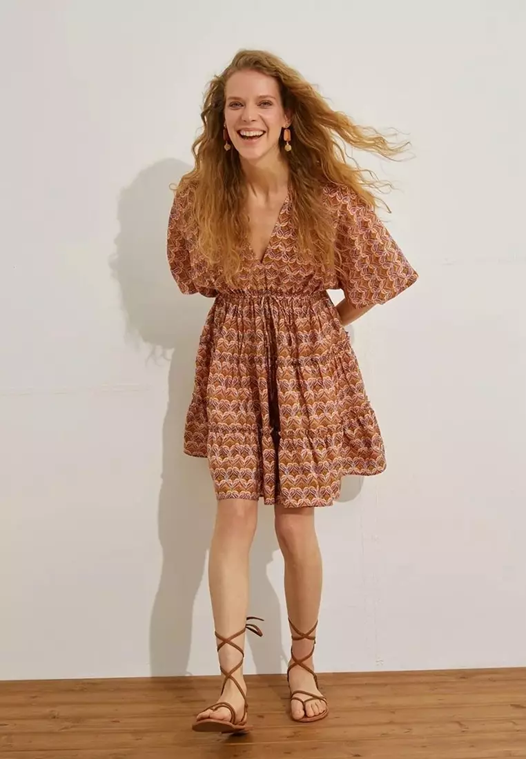 Patterned A-line Dress