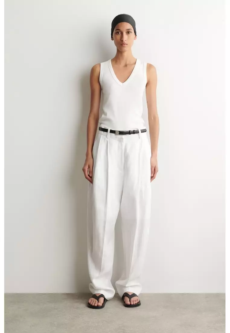 Cotton V-Neck Tank Top