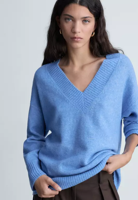 Oversized V-Neck Sweater