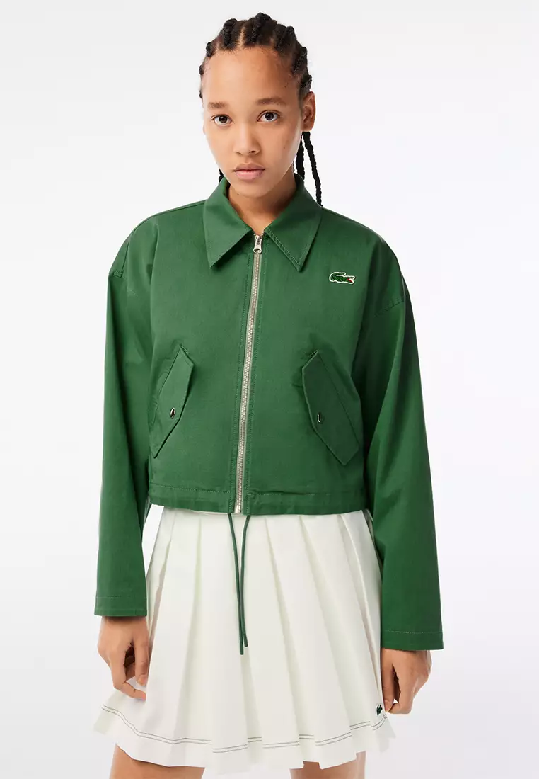 Lacoste Women's Monogram Print Ombré Track Jacket - 44