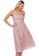 London Rag pink Checkered Midi Dress Slip Dress in Pink 285B8AA5016886GS_5