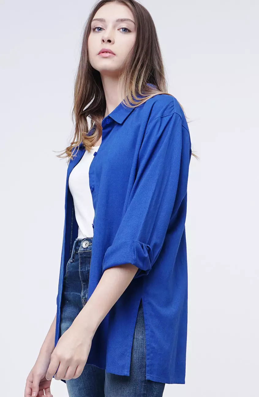 Kemeja Wanita Loona Blue