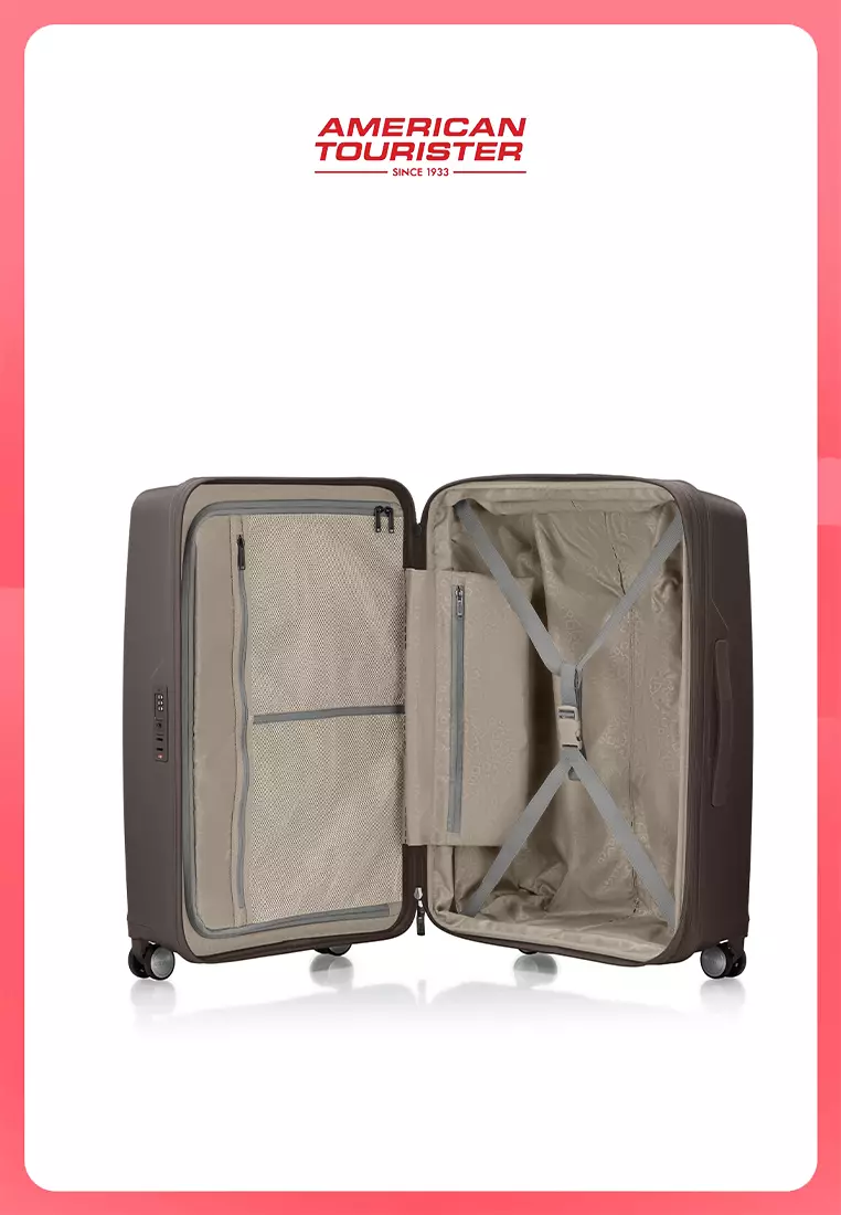 American Tourister Koper Hardcase Argyle Cabin 20 Inch TSA V2 - Dark Chocolate