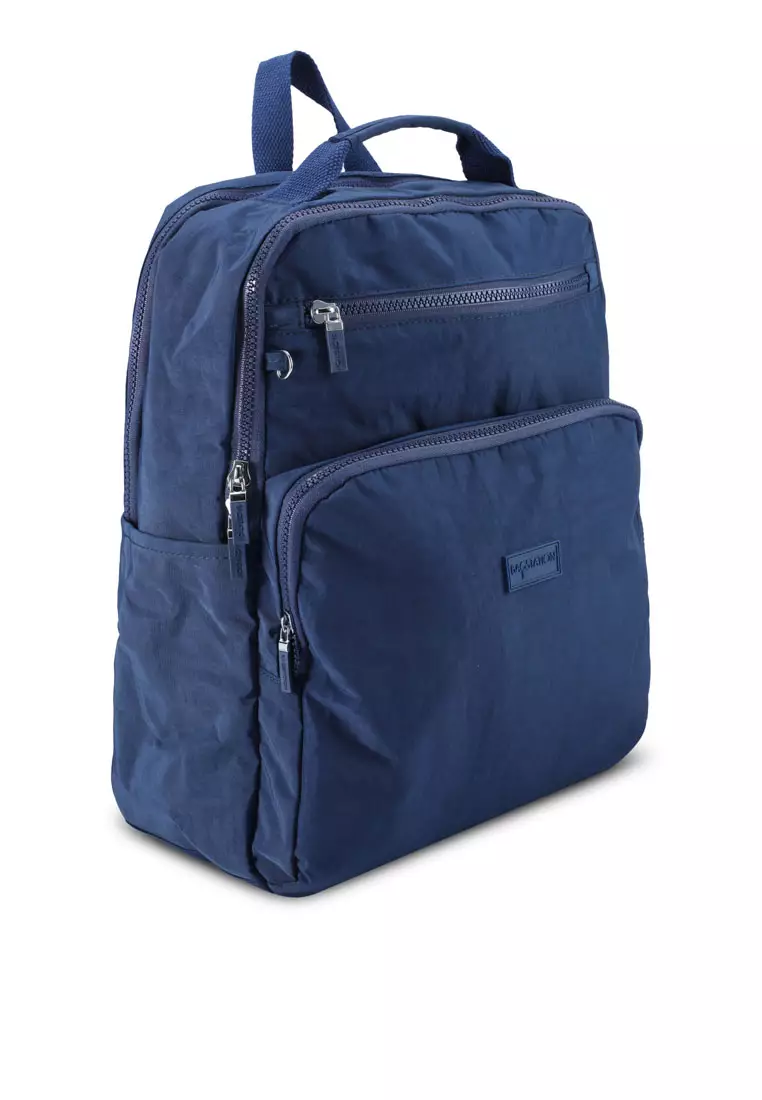 Crinkled Nylon Backpack