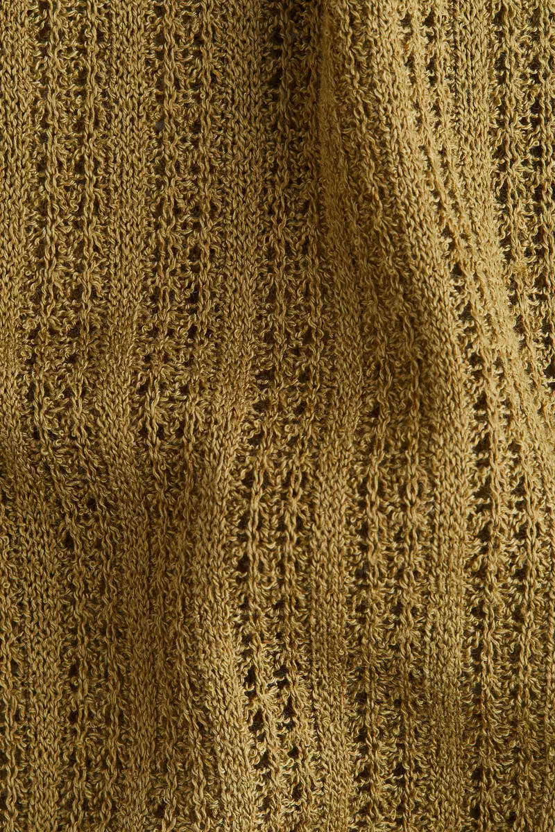 Knitted drawstring trousers