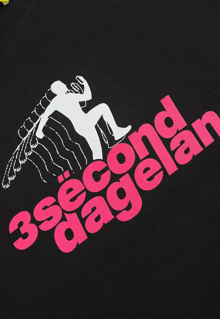 3Second x Dagelan T-Shirt Short Sleeve Regular Fit Cotton Distefano OL-560725