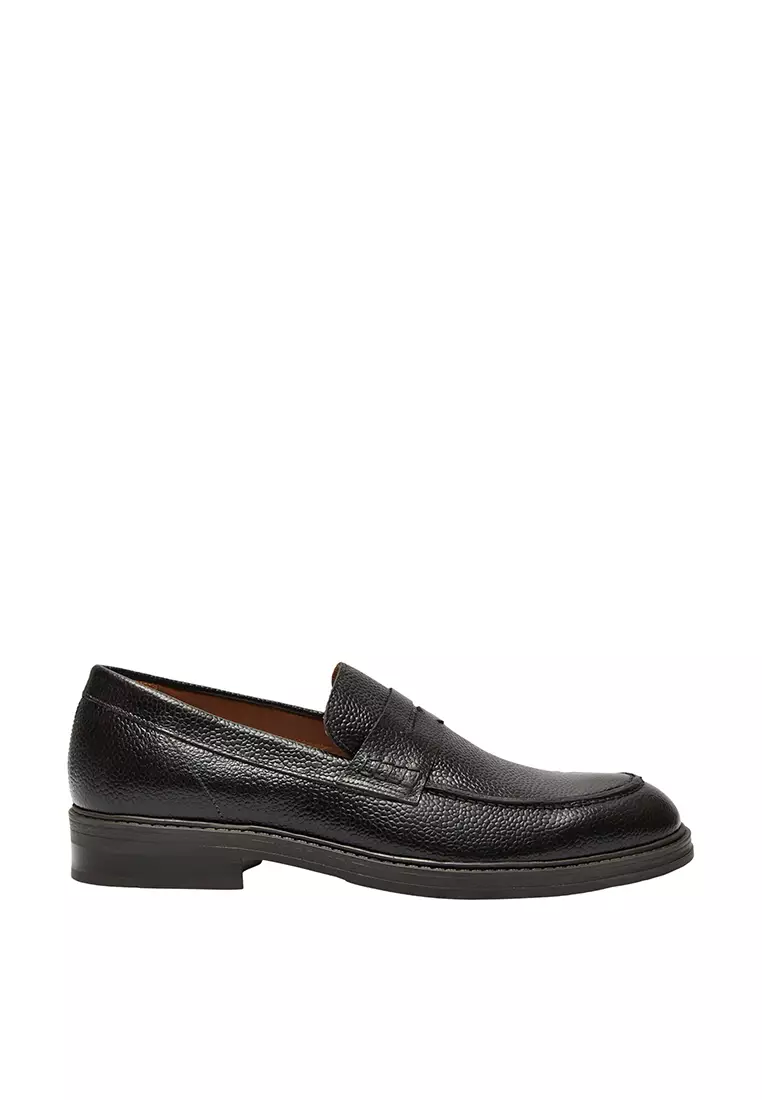 Buy Selected Homme Blake Leather Penny Loafers 2024 Online | ZALORA ...