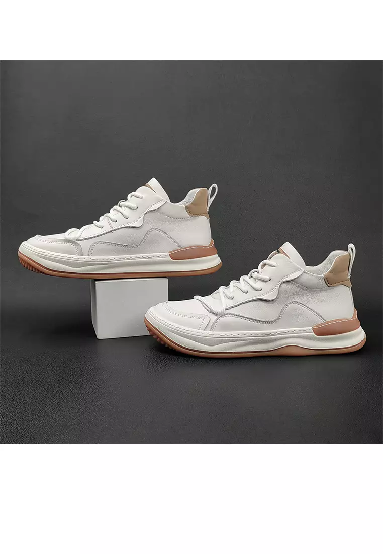 High Top Grain Leather Sneakers ALG9003