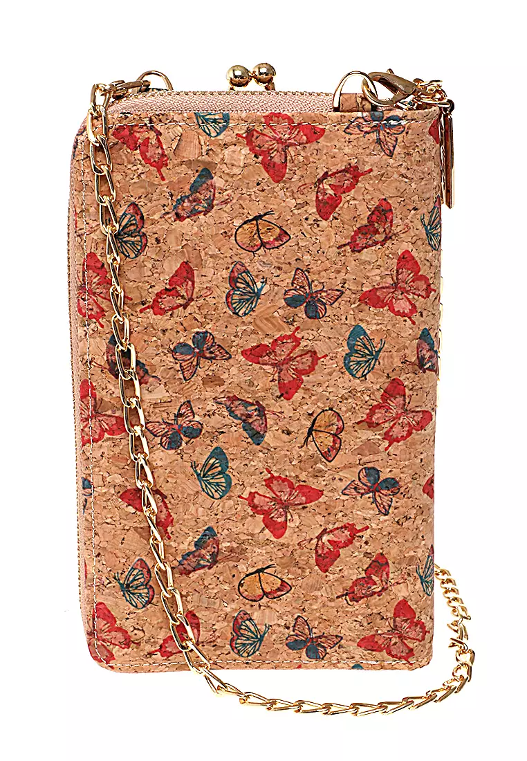 Tas Selempang Wanita Butterfly Dompet Sling Bag Multifungsi Many Slot Material Kulit Leather ORIGINAL