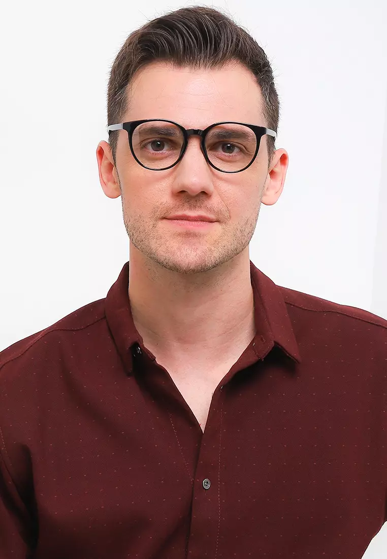 Kacamata TR Lentur Pria Wanita Antiradiasi Shanon Black