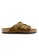 SoleSimple brown Jersey - Camel Leather Sandals & Flip Flops 39094SH1CC933AGS_1