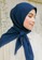 Lozy Hijab blue Haraa Voal Navy F8670AAE894874GS_2