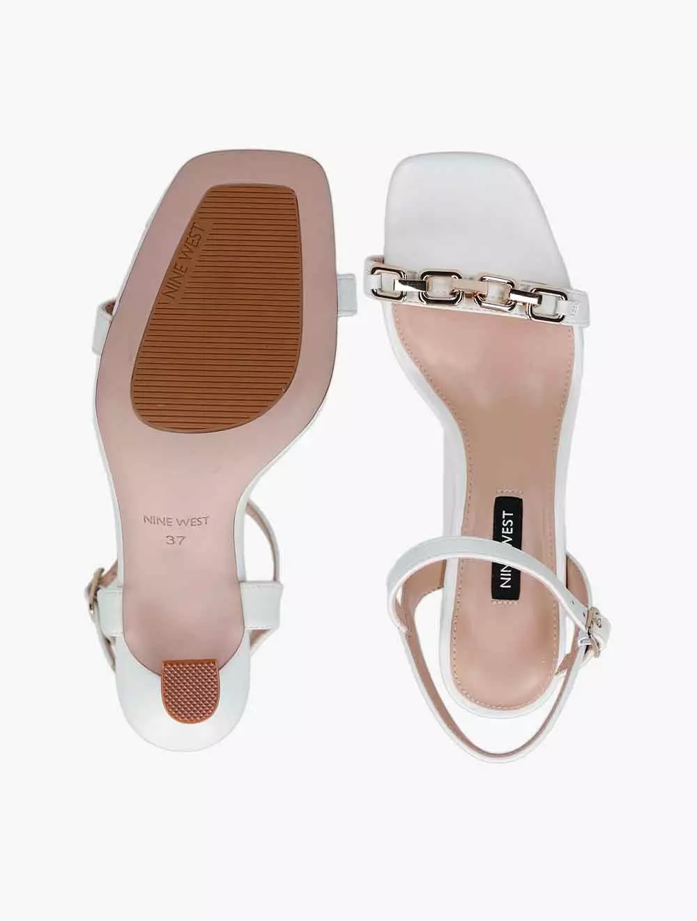 Nine West Davidson Women's Sandal Heels - White