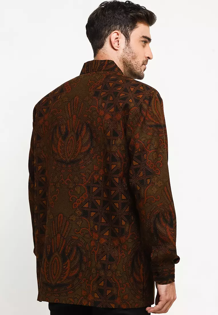 BATIK TALENTA EXCLUSIVE Lengan panjang DOBBY SOGAN QR 18