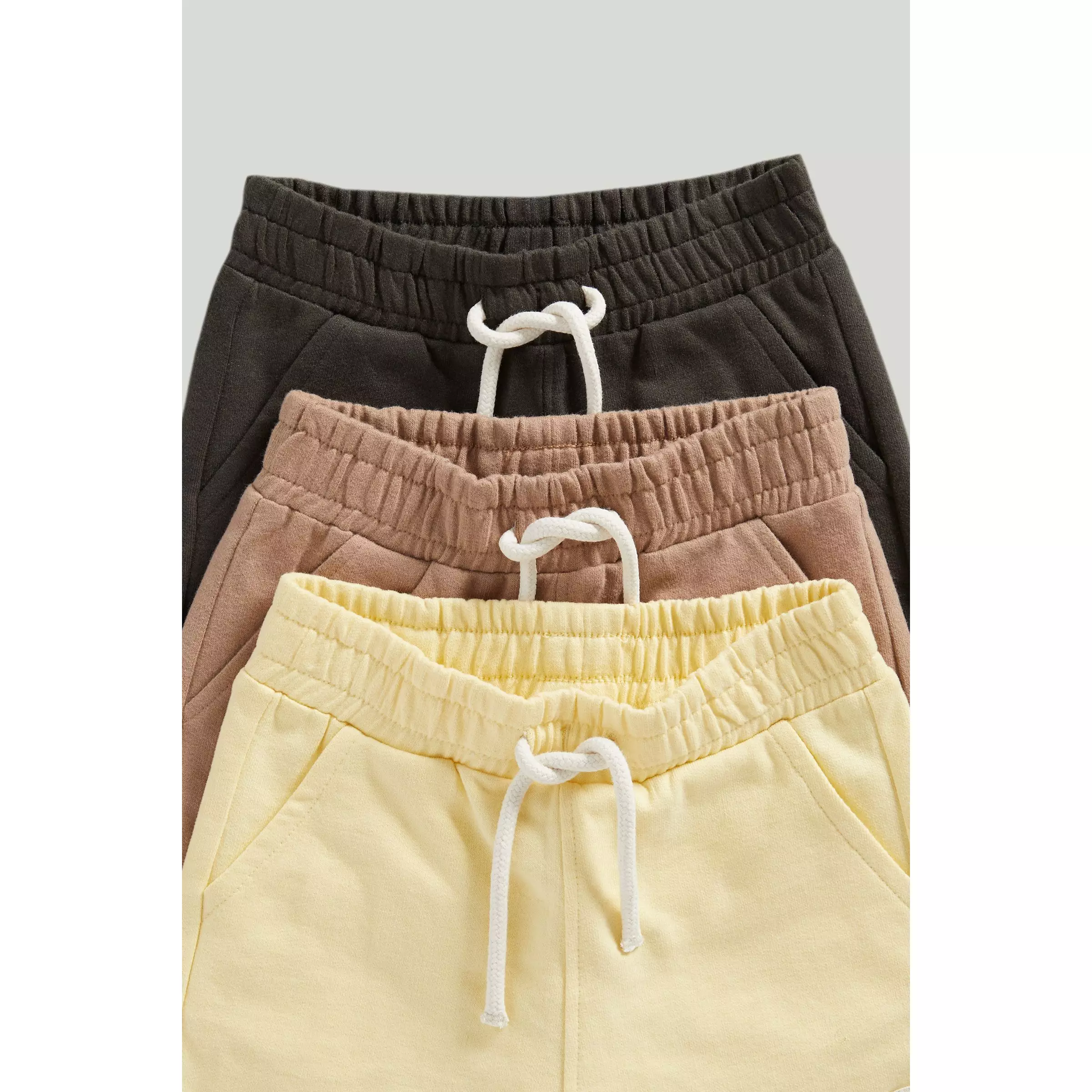 Mothercare Jersey Shorts - 3 Pack - Celana Pendek Bayi Laki-laki (Krem)