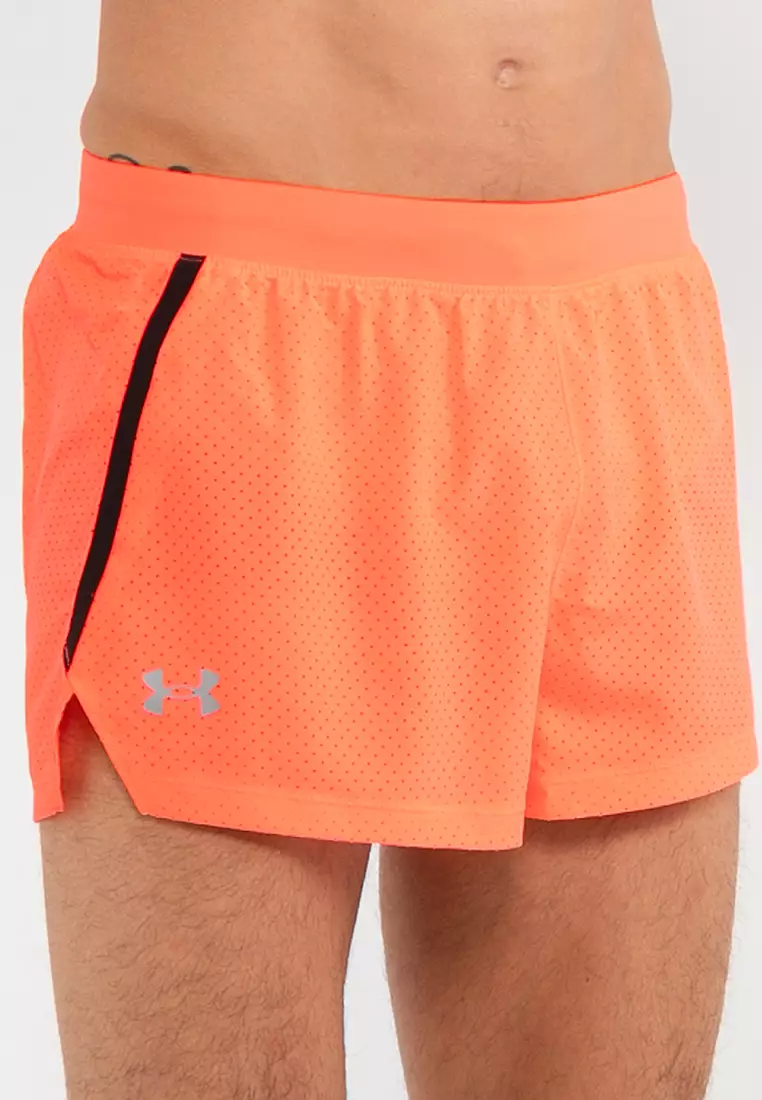 Orange Under Armour Challenger Knit Shorts